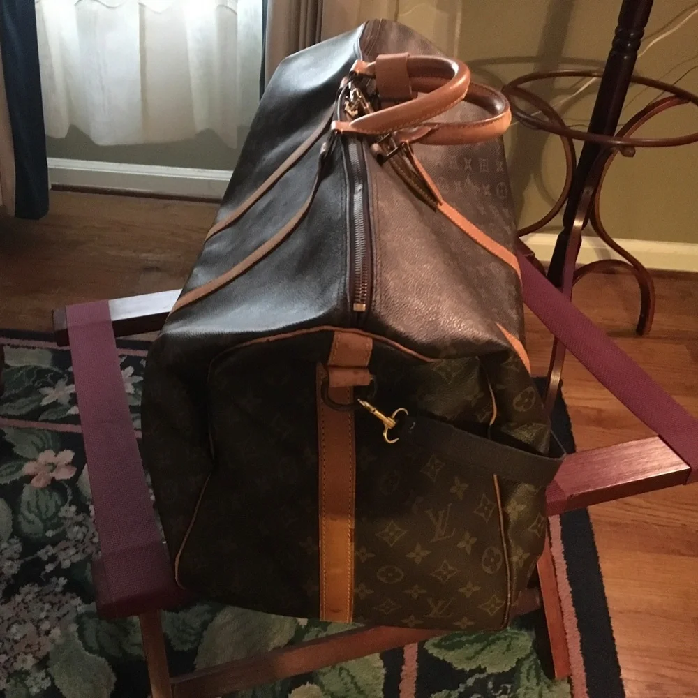 LOUIS VUITTON BANDOULIERE KEEPALL DUFFLE BAG 60